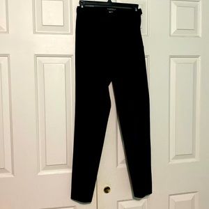 Black, straight leg pants
